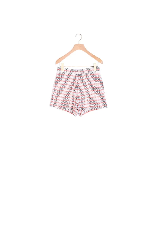 Short taille haute rayé