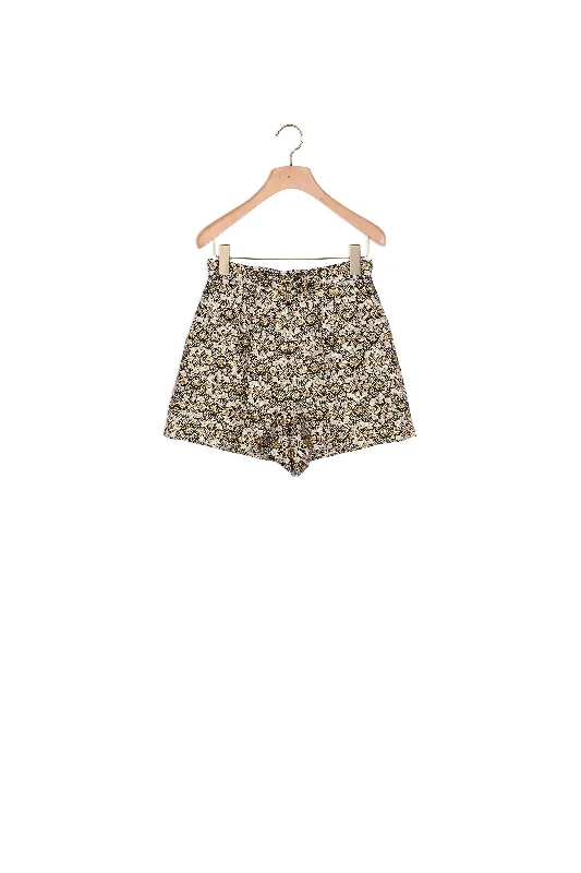 Short en tissu brocard