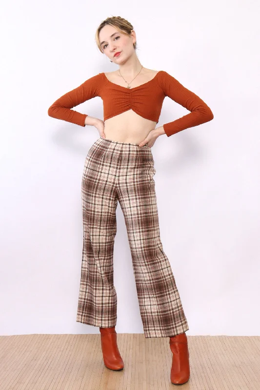 Pendleton Cinnamon Plaid Wool Pants S